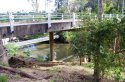 Approach to the bridge from the northern bank.JPG