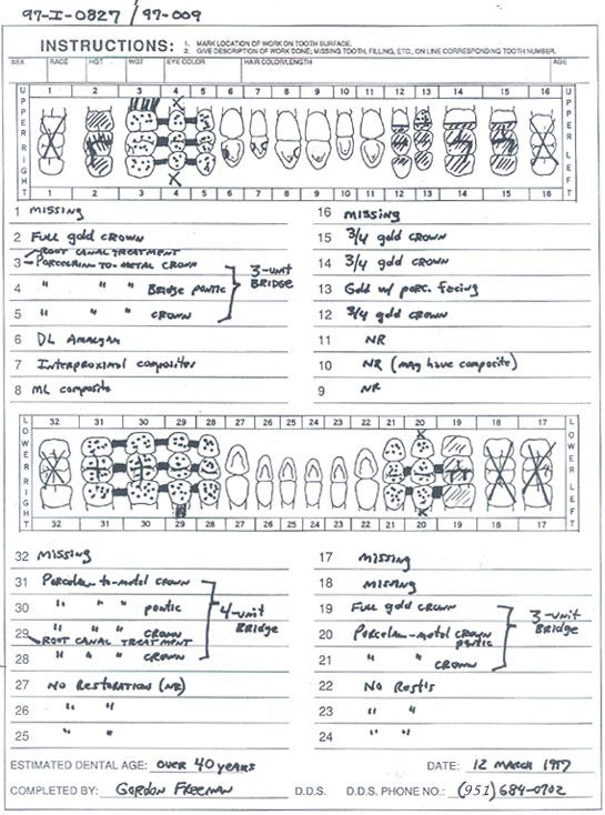 1997_0827 Dental Records