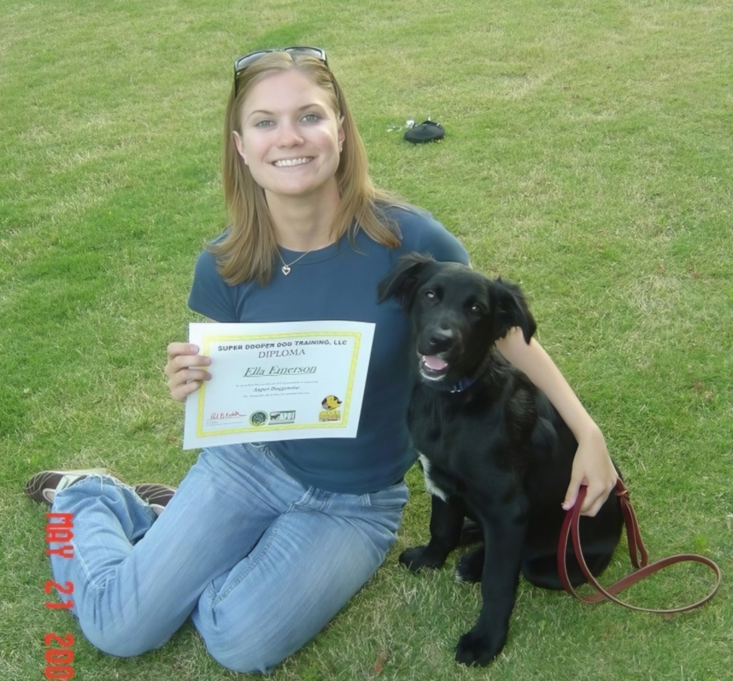 PHOTO: Meredith Emerson and her dog Ella seen in an undated photo.