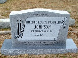  Mildred Louise <I>Franklin</I> Johnson