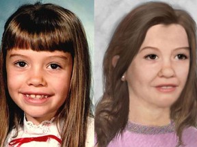 Thirty-four years ago Nicole Morin, 8, went missing on the morning of July 30, 1985. Police released an updated age-enhanced image asking the public to help identify her. Handout photo/Toronto Police Service