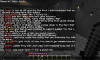 Minecraft screenshot showing saehn making a good point.