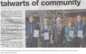 A Perth newspaper reported on the community award to Bradley Edwards (above, far right) for his .PNG