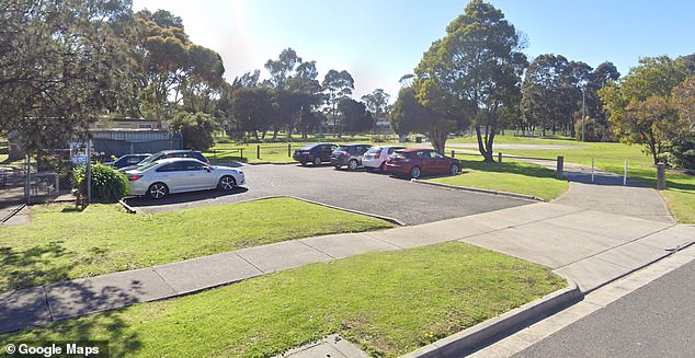 The car the 20-year-old was driving was found parked in Warner Reserve (pictured), Springvale, and was locked with the keys underneath the vehicle