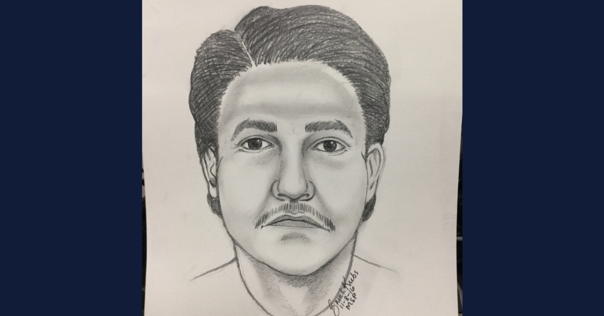 Roberto shown in a sketch from the Michigan State Police dated Nov. 8, 2016. NamUs said this was based on a witness interview. Michigan authorities now say that Richardo and Michael Sepulveda murdered him. (Image: NamUs)