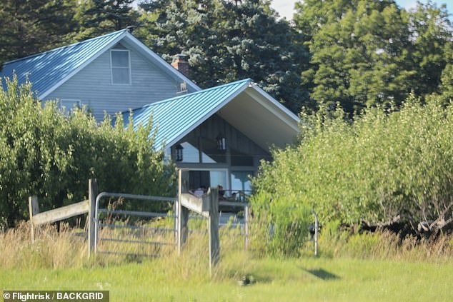 Officials said Miller had told them the family hasn't lived with them in months despite the kids being sighted at the Stamford property (above) in late-June