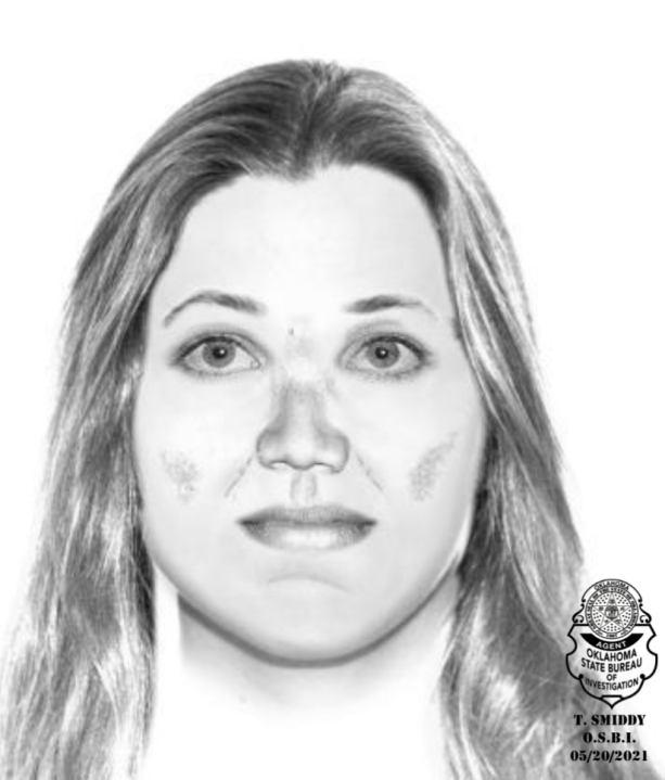 Sketch of a woman whose remains were found in Oklahoma