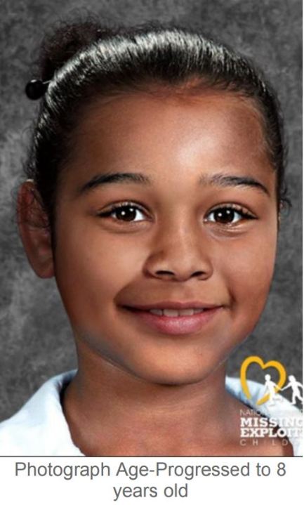 Age progressed photo of how 9-year-old Arianna might look in 2023 from the National Center for Missing & Exploited Children.
