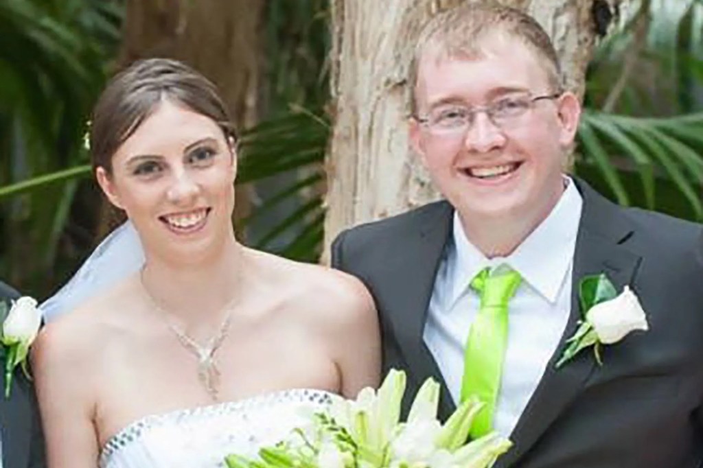 Kelly Wilkinson, left. and her husband, Brian Early Johnston, right