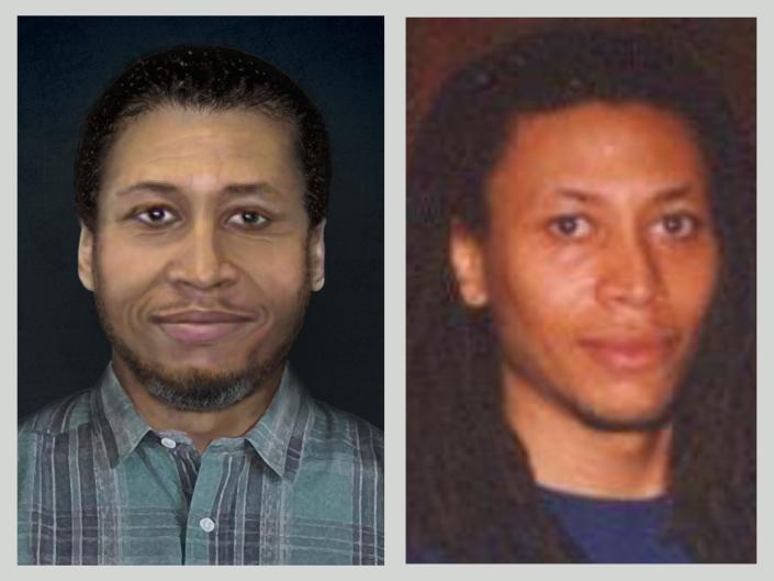 A photo of missing Naples man Terrance Williams around the time of his disappearance (right) beside an age-progressed image of Williams that shows how he might look now.