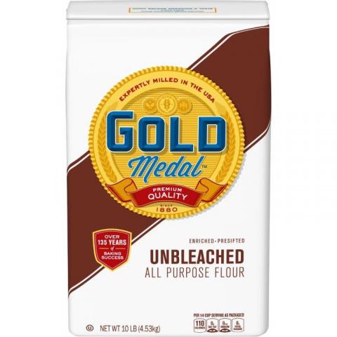 Image 1 – Labeling, Gold Medal Unbleached All Purpose Flour, NET WT 10 LB