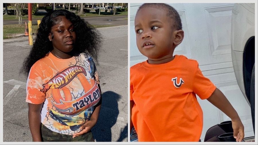 St. Petersburg Police say Pashun Jeffery, 20, left, was found dead in her St. Petersburg apartment on Thursday and her 2-year-old son Taylen Mosley was missing, prompting authorities to issue an Amber Alert.