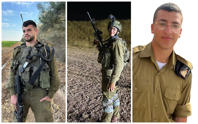 L-R: Staff Sgt. Tomer Yaakov Ahimas, Sgt. Kiril Brodski, and Sgt. Shaked Dahan (Courtesy) L-R: Staff Sgt. Tomer Yaakov Ahimas, Sgt. Kiril Brodski, and Sgt. Shaked Dahan (Courtesy)