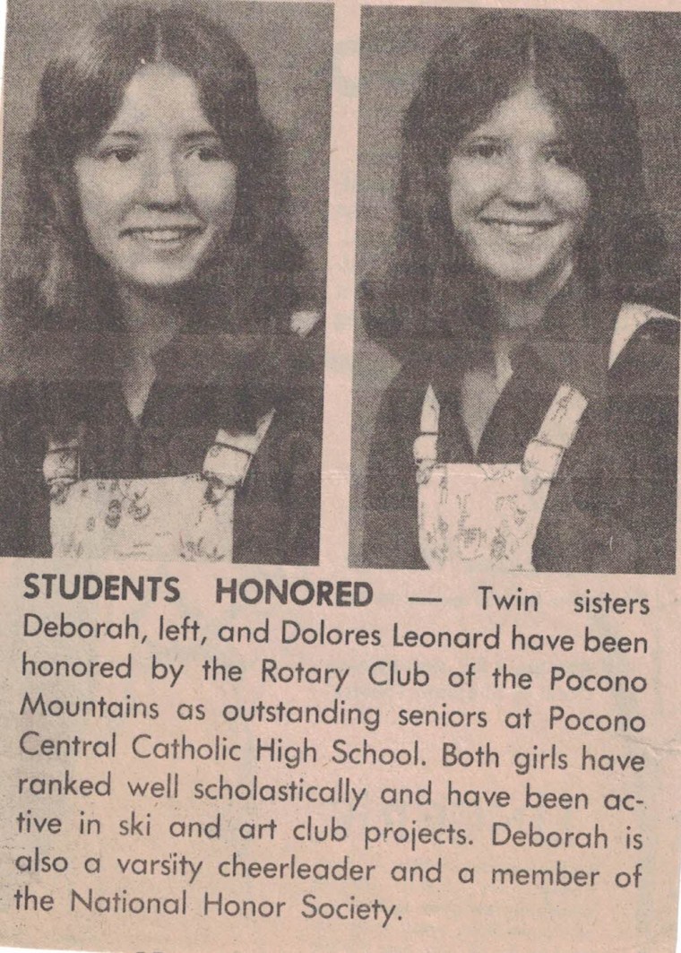 Debra and Lori Leonard. Debra and Lori Leonard.