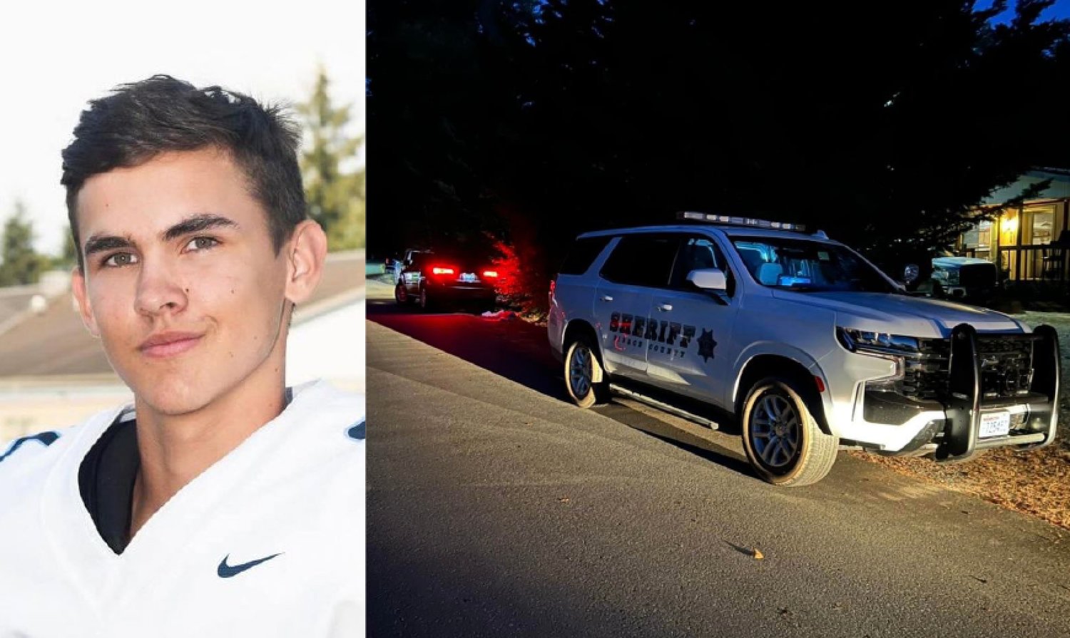 Gabriel Davies is pictured in an image provided by the Thurston County Sheriff's Office along with a photo from the scene of the murder from the Pierce County Sheriff's Department.'s Office along with a photo from the scene of the murder from the Pierce County Sheriff's Department. Gabriel Davies is pictured in an image provided by the Thurston County Sheriff's Office along with a photo from the scene of the murder from the Pierce County Sheriff's Department.'s Office along with a photo from the scene of the murder from the Pierce County Sheriff's Department.