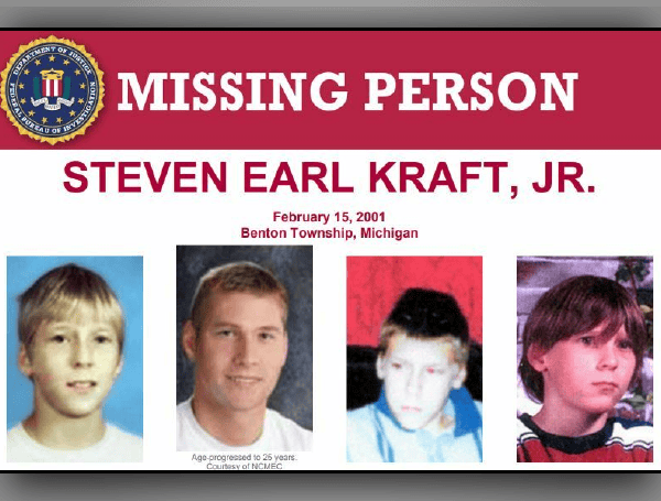 FBI Continues Search for Steven Kraft Jr., Missing From Michigan For Over 2 Decades FBI Continues Search for Steven Kraft Jr., Missing From Michigan For Over 2 Decades
